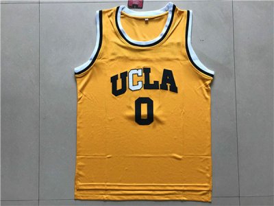 Maillot De Basket NCAA University of California at Los Angeles Russell Westbrook 0 Jaune